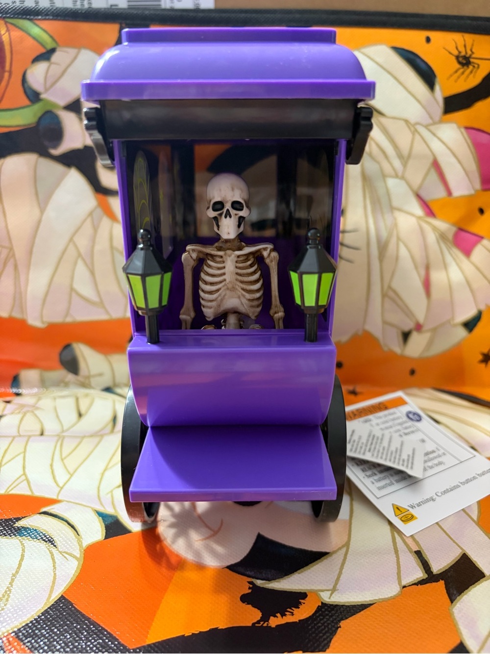 Target Halloween lighted wagon with Skeleton Figure